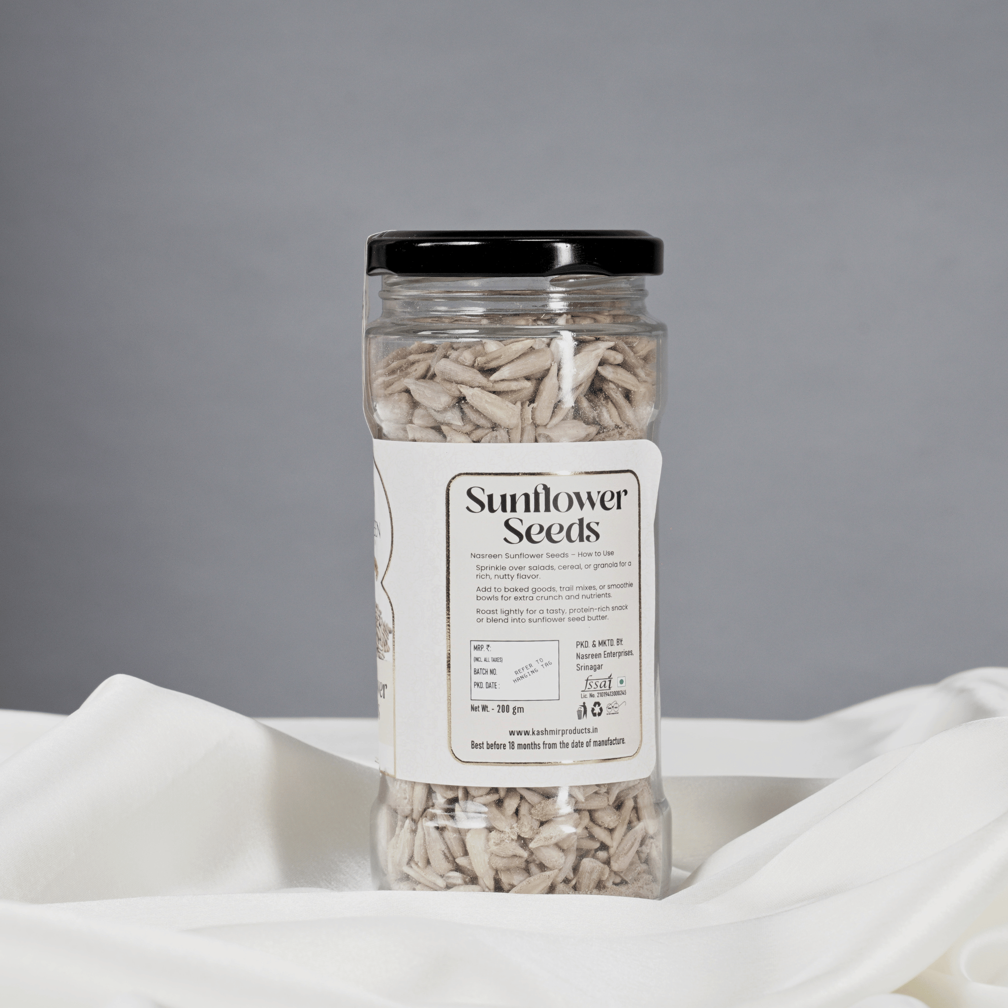 SUNFLOWER SEEDS PET JARS 200GM