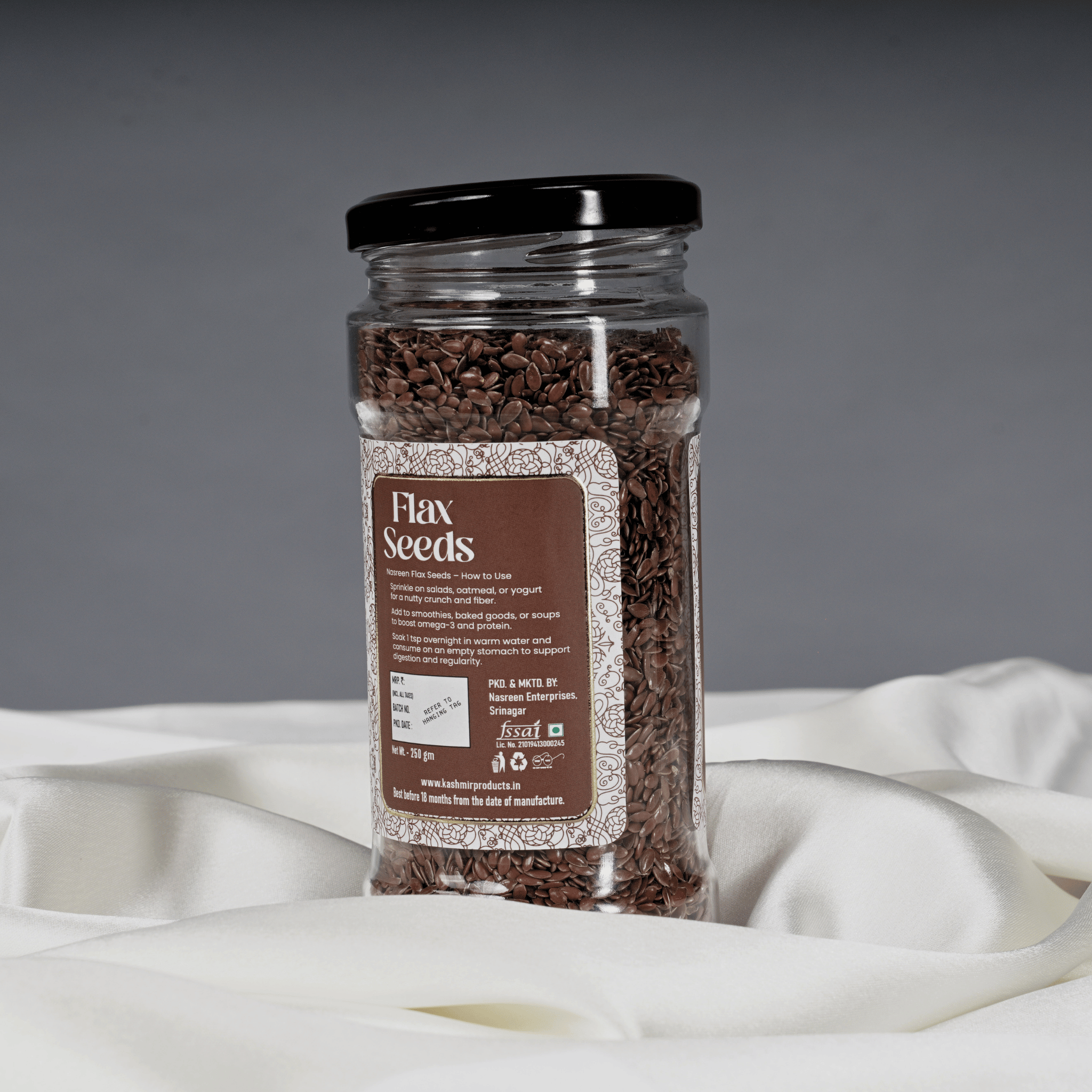 FLAX SEEDS PET JARS 250GM