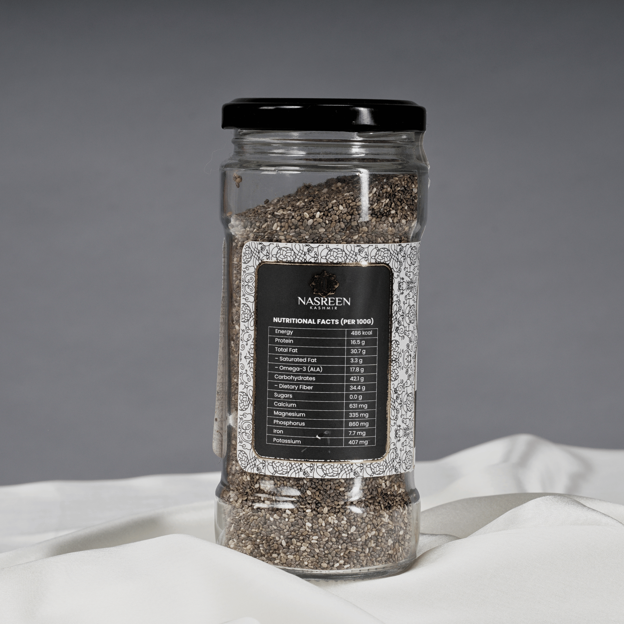 CHIA SEEDS PET JAR 200GM